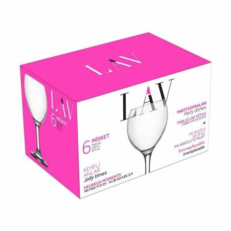 Set di Bicchieri Inde Misket 260 ml 6 Pezzi (4 Unità)