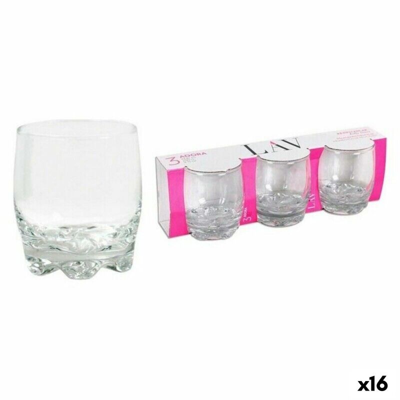 Set di Bicchieri LAV Adora 290 ml 3 Pezzi (16 Unità) Set di Bicchieri LAV Adora 290 ml 3 Pezzi (16 Unità)