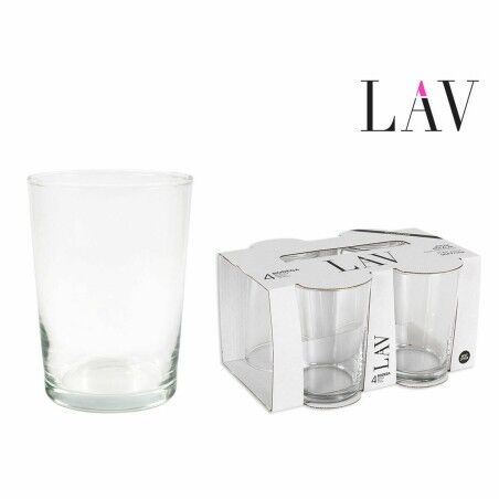 Set di Bicchieri LAV Best offer 4 Pezzi (4 Unità) (12 Unità) (520 ml)