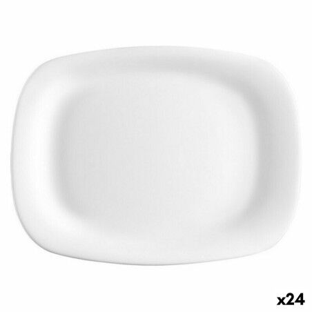 Piatto da pranzo Bormioli Parma Rettangolare (24 Unità) (18 x 21 cm)