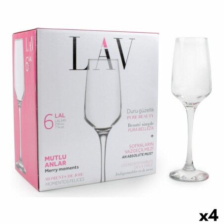 Calice da champagne LAV Lal 6 Pezzi (4 Unità)