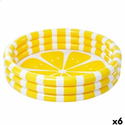 Piscina Gonfiabile per Bambini Intex Limone 147 x 33 x 147 cm Giallo (6 Unità)