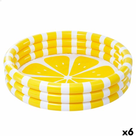 Piscina Gonfiabile per Bambini Intex Limone 147 x 33 x 147 cm Giallo (6 Unità)