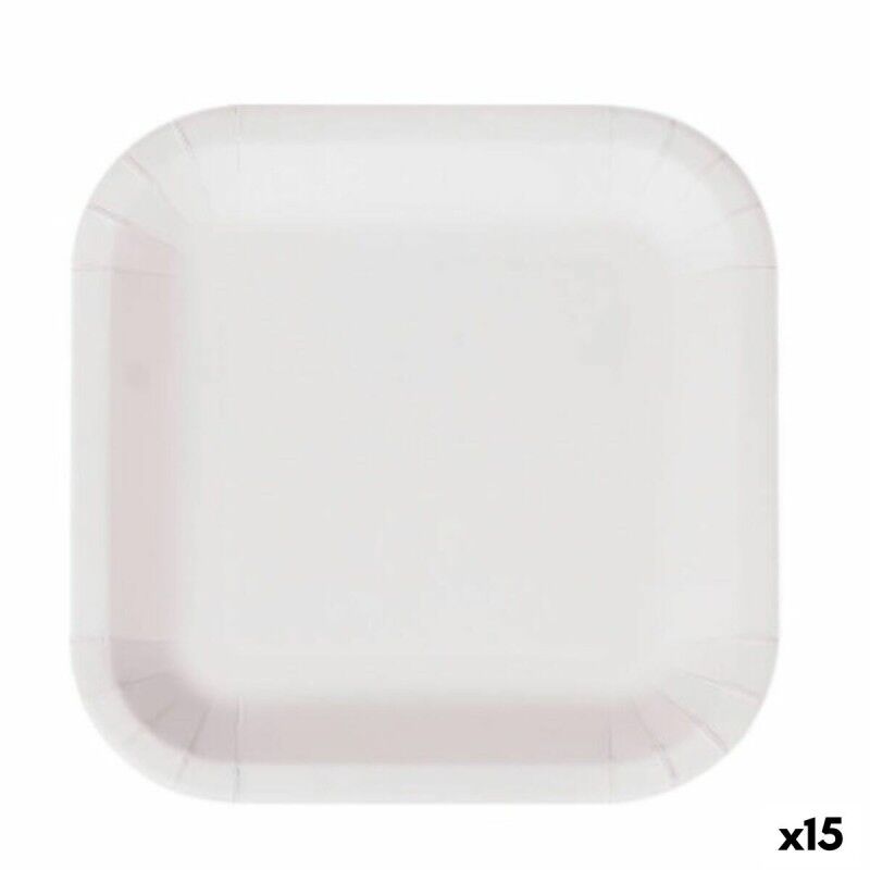 Set di piatti Algon Monouso Bianco Cartone 26 cm (15 Unità) Set di piatti Algon Monouso Bianco Cartone 26 cm (15 Unità)