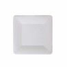 Set di piatti Algon Monouso Bianco Cartone Quadrato 18 cm (36 Unità)