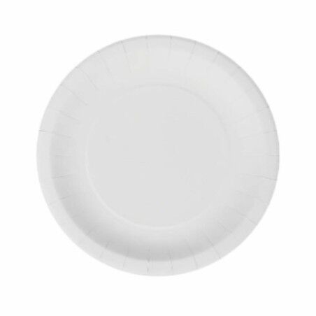 Set di piatti Algon Monouso Bianco Cartone 20 cm (36 Unità)