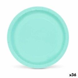 Set di piatti Algon Acquamarina Monouso Cartone 20 x 20 x 1,5 cm (36 Unità)
