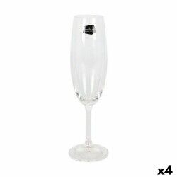 Calice da champagne Crystalex Lara Cristallo 220 ml Champagne 6 Pezzi (6 Unità) (4 Unità)