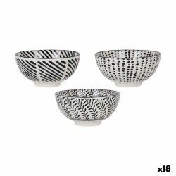 Ciotola per Aperitivi Alfares Nomi Nero ø 15,5 x 7,7 cm 15 x 7,3 cm (18 Unità)