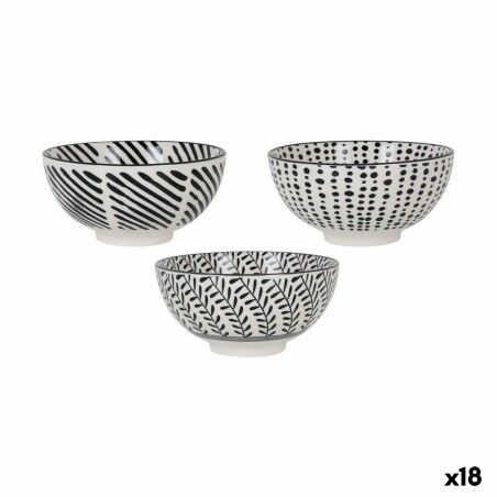 Ciotola per Aperitivi Alfares Nomi Nero ø 15,5 x 7,7 cm 15 x 7,3 cm (18 Unità)