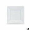 Set di piatti riutilizzabili Algon Bianco Plastica 18 x 18 x 1,5 cm (36 Unità)