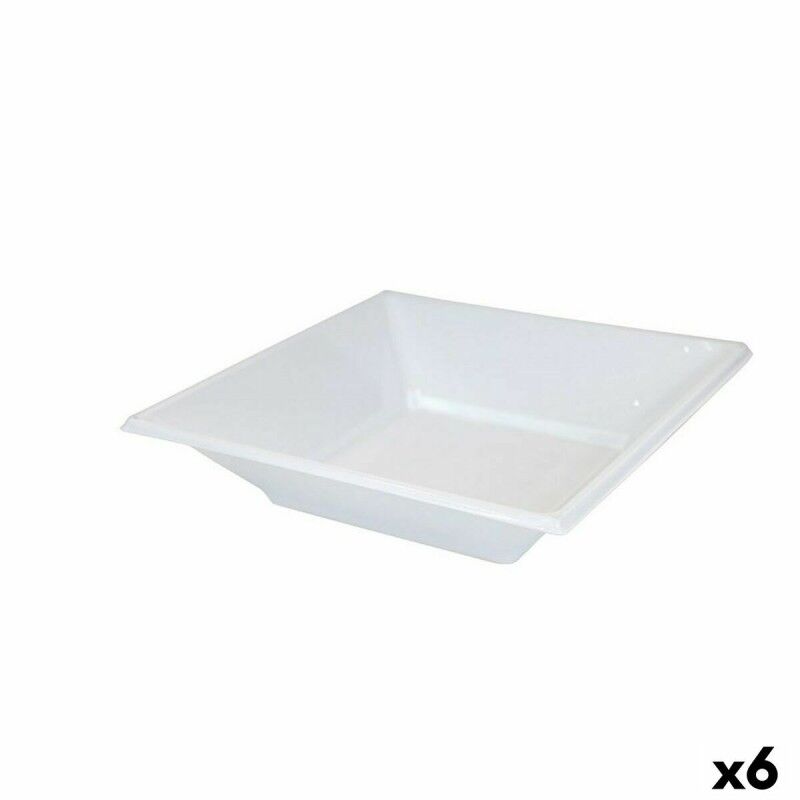 Set di piatti riutilizzabili Algon Bianco Plastica (36 Unità) Set di piatti riutilizzabili Algon Bianco Plastica (36 Unità)