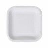 Set di piatti Algon Monouso Bianco Cartone Quadrato 20 cm (10 Unità)