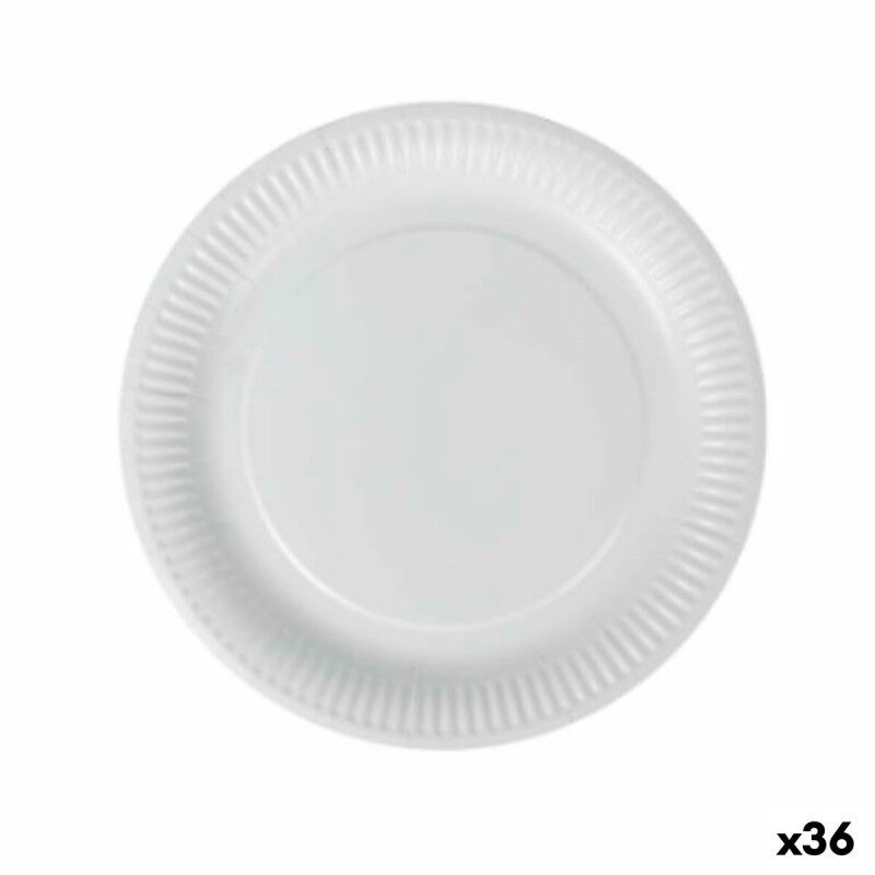 Set di piatti Algon Monouso Bianco Cartone 23 cm (36 Unità) Set di piatti Algon Monouso Bianco Cartone 23 cm (36 Unità)