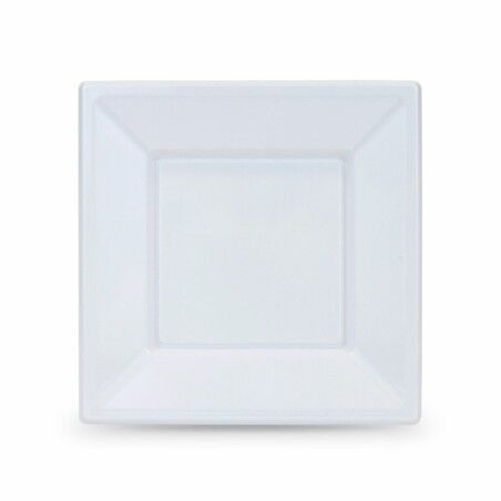 Set di piatti riutilizzabili Algon Quadrato Plastica 18 x 18 x 2 cm (36 Unità)