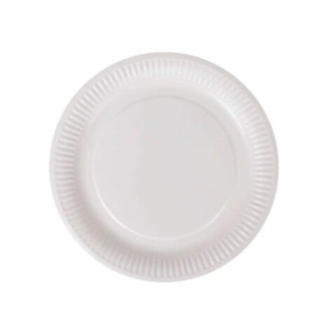 Set di piatti Algon Monouso Bianco Cartone 23 cm (36 Unità)