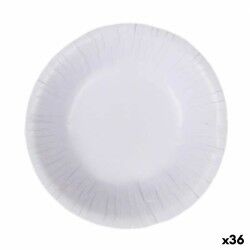 Set di piatti Algon Monouso Bianco Cartone 450 ml (36 Unità)