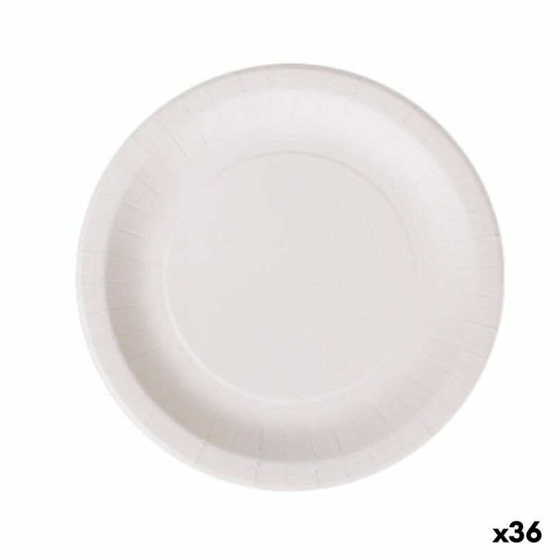 Set di piatti Algon Monouso Bianco Cartone 28 cm (36 Unità) Set di piatti Algon Monouso Bianco Cartone 28 cm (36 Unità)