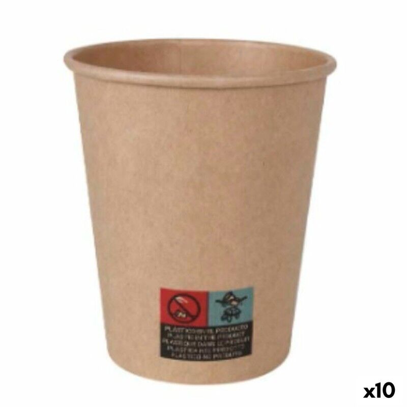 Set di Bicchieri Algon Cartone Monouso 10 Unità 250 ml (100 Pezzi) Set di Bicchieri Algon Cartone Monouso 10 Unità 250 ml (100 Pezzi)