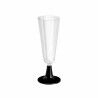 Calici da champagne riutilizzabili Algon Nero 6 Unità 150 ml (50 Pezzi)