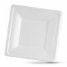 Set di piatti Algon Monouso Bianco Canna da Zucchero Quadrato 26 cm (24 Unità)