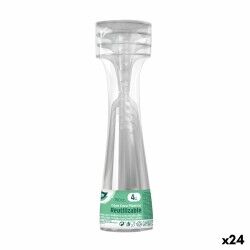 Calici da champagne riutilizzabili Algon Trasparente 24 Unità 150 ml (4 Pezzi)