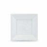 Set di piatti riutilizzabili Algon Bianco Plastica 18 x 18 x 1,5 cm (24 Unità)