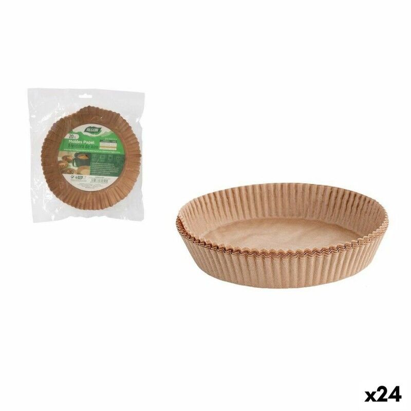 Carta per friggitrice ad aria Algon 20 cm Friggitrice senza Olio (24 Unità) Carta per friggitrice ad aria Algon 20 cm Friggitrice senza Olio (24 Unità)