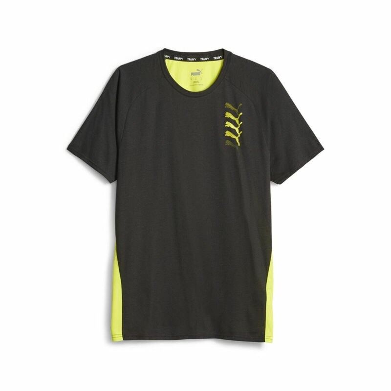 Maglia a Maniche Corte Uomo Puma Fit Triblend Ul Nero Maglia a Maniche Corte Uomo Puma Fit Triblend Ul Nero