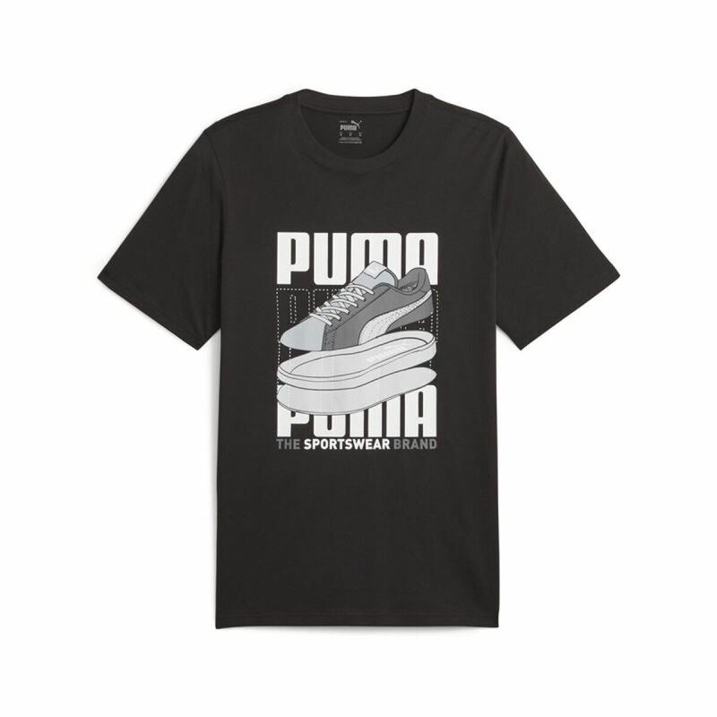 Maglia a Maniche Corte Uomo Puma Graphiccs Sneaker Nero Maglia a Maniche Corte Uomo Puma Graphiccs Sneaker Nero