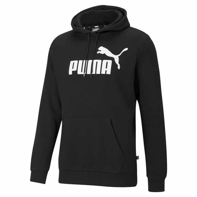 Felpa con Cappuccio Uomo Puma Ess Big Logo Nero Felpa con Cappuccio Uomo Puma Ess Big Logo Nero