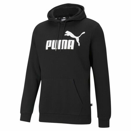 Felpa con Cappuccio Uomo Puma Ess Big Logo Nero