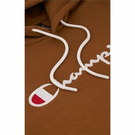 Felpa con Cappuccio Uomo Champion Legacy Ocra