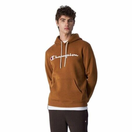 Felpa con Cappuccio Uomo Champion Legacy Ocra