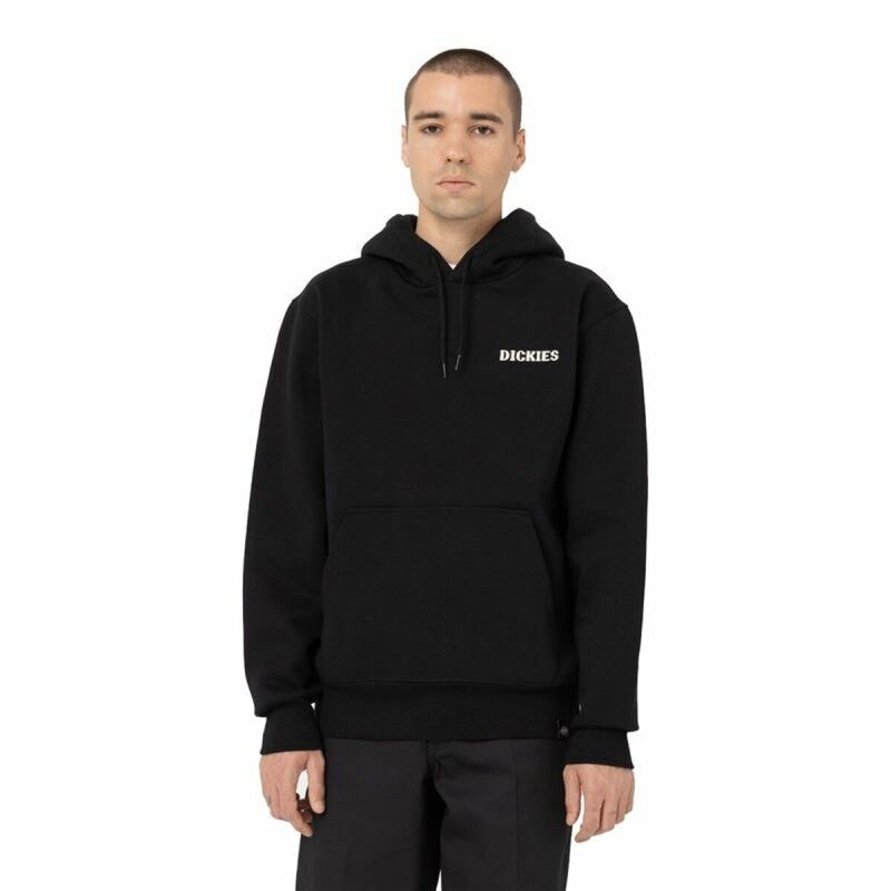 Felpa con Cappuccio Uomo Dickies Hays Nero Felpa con Cappuccio Uomo Dickies Hays Nero