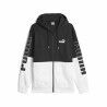 Felpa con Cappuccio Uomo Puma Power Colorblock Nero