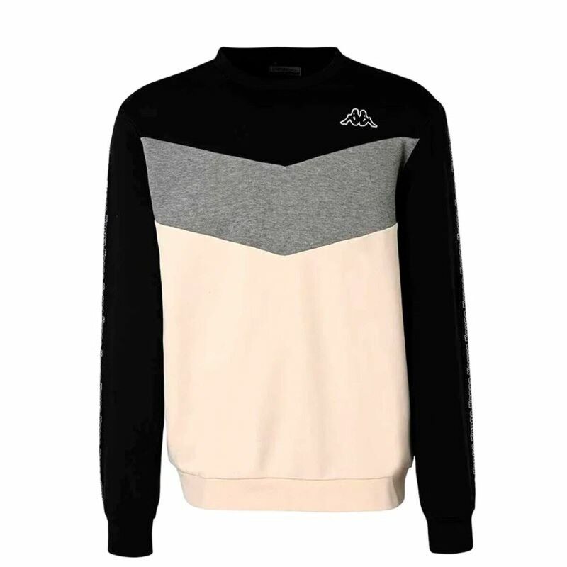 Felpa senza Cappuccio Uomo Kappa Idisson Active Man Nero Felpa senza Cappuccio Uomo Kappa Idisson Active Man Nero