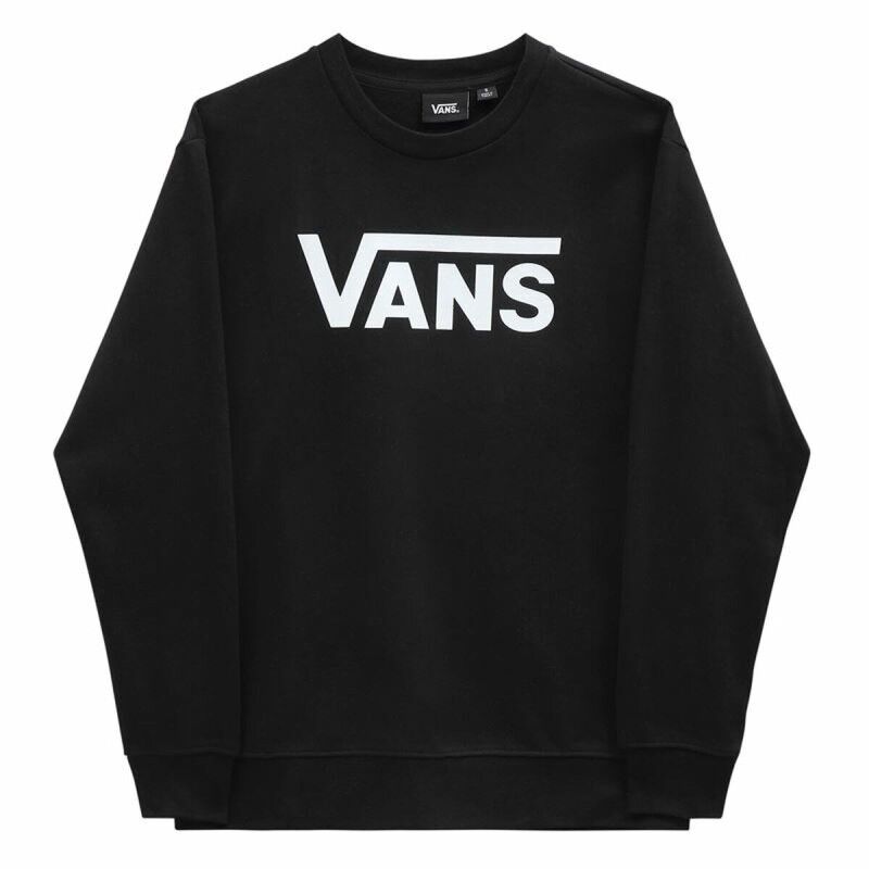 Felpa senza Cappuccio Donna Vans Drop V Logo BFF Crew Nero Felpa senza Cappuccio Donna Vans Drop V Logo BFF Crew Nero