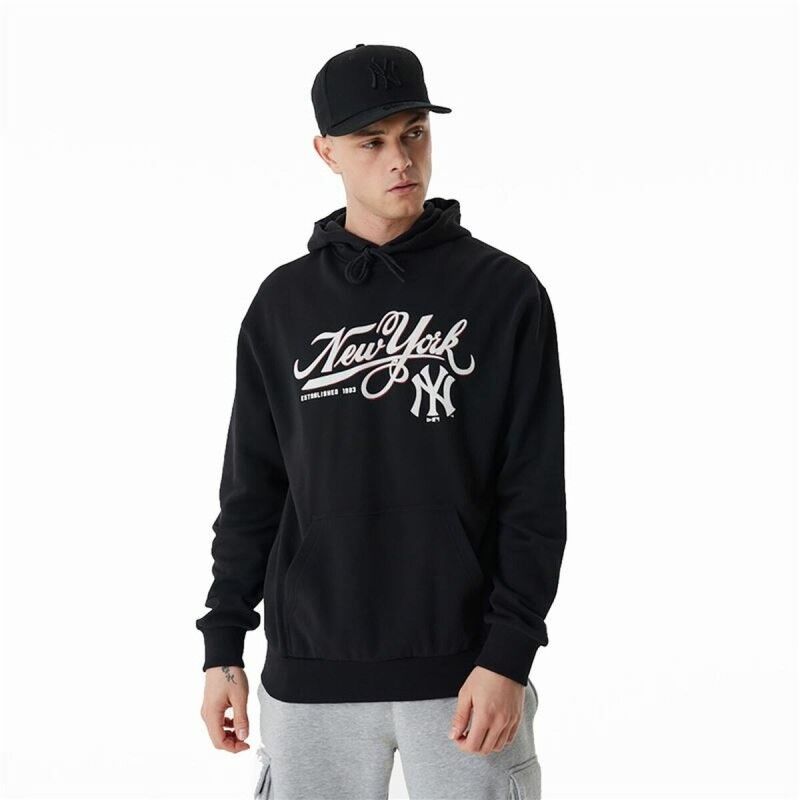 Felpa con Cappuccio Unisex New Era MLB Retro Graphic New York Yankees Nero Felpa con Cappuccio Unisex New Era MLB Retro Graphic New York Yankees Nero