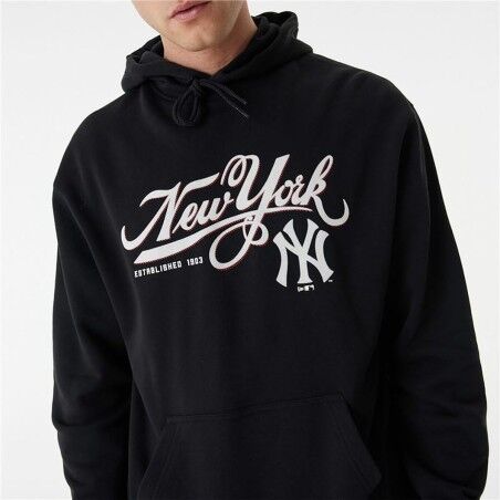 Felpa con Cappuccio Unisex New Era MLB Retro Graphic New York Yankees Nero