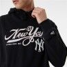 Felpa con Cappuccio Unisex New Era MLB Retro Graphic New York Yankees Nero