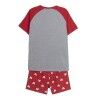 Pigiama Estivo Mickey Mouse Rosso (Adulti) Uomo Grigio