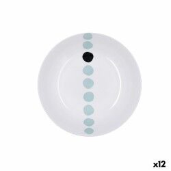 Piatto Fondo Bidasoa Zigzag Multicolore Ceramica 20 cm (12 Unità)