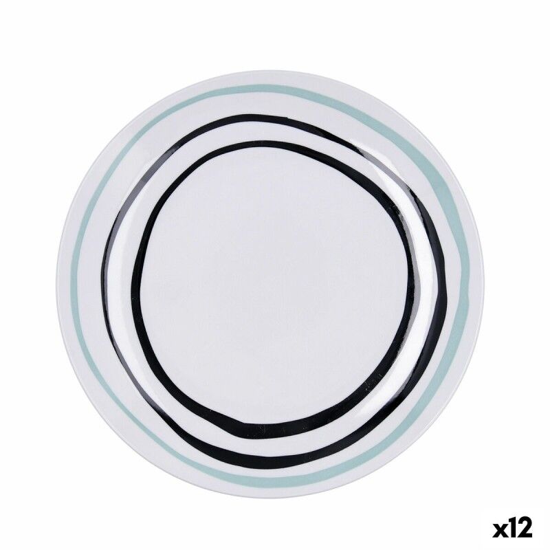 Piatto da pranzo Bidasoa Zigzag Multicolore Ceramica Ø 26,5 cm (12 Unità) Piatto da pranzo Bidasoa Zigzag Multicolore Ceramica Ø 26,5 cm (12 Unità)