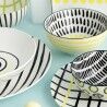 Piatto da Dolce Bidasoa Zigzag Multicolore Ceramica 19 cm (12 Unità)