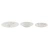 Set di Stoviglie Home ESPRIT Bianco Verde Rosa Porcellana 18 Pezzi 27 x 27 x 2 cm