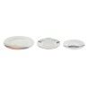 Set di Stoviglie Home ESPRIT Azzurro Verde Porcellana Tropicale 18 Pezzi 27 x 27 x 2 cm