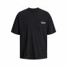 Maglia a Maniche Corte Uomo Jack & Jones bari Back Nero Uomo