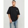 Maglia a Maniche Corte Uomo Jack & Jones bari Back Nero Uomo