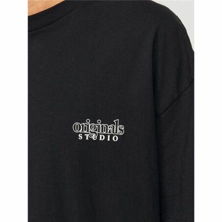 Maglia a Maniche Corte Uomo Jack & Jones bari Back Nero Uomo